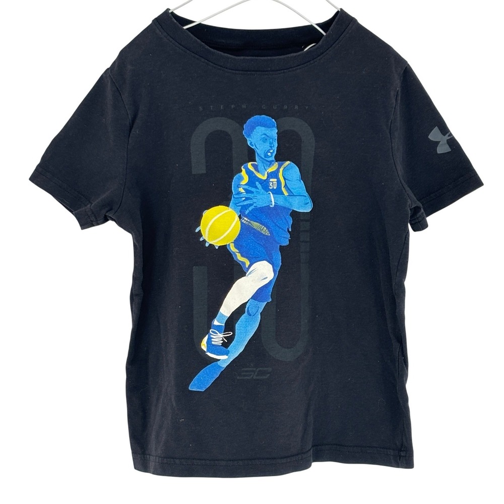 Under Armour Kids Steph Curry 30 Basketball Graphic T Shirt Black Youth S NBA